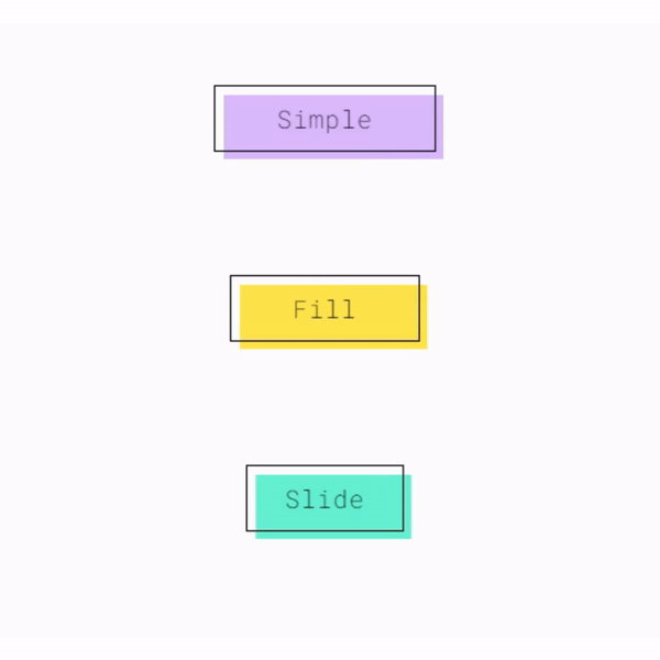 3 Pure CSS Animated Buttons Tutorial.gif